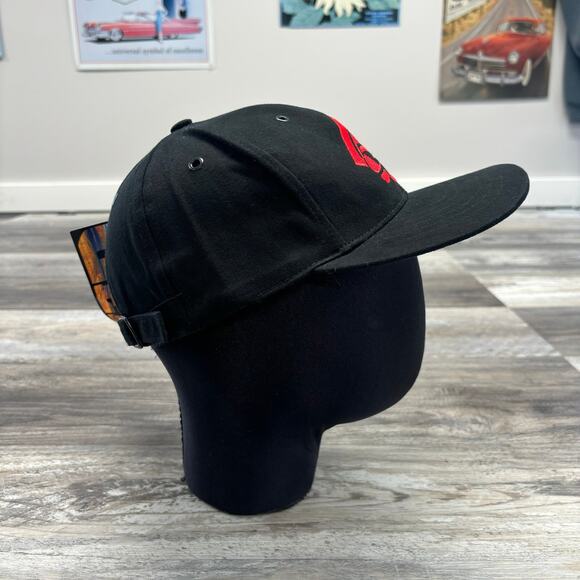 NWT Vintage 90s Marlboro Unlimited Gear Red Black OS Strapback Hat Cap Deadstock - Picture 3 of 8